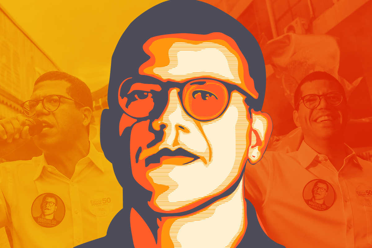 Imagem estilizada do candidato ao senado em 2018